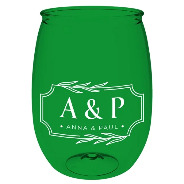 16 oz. Clear Pete Wine Glass Shaped Tumbler.... from ASI 40480 Koozie Group