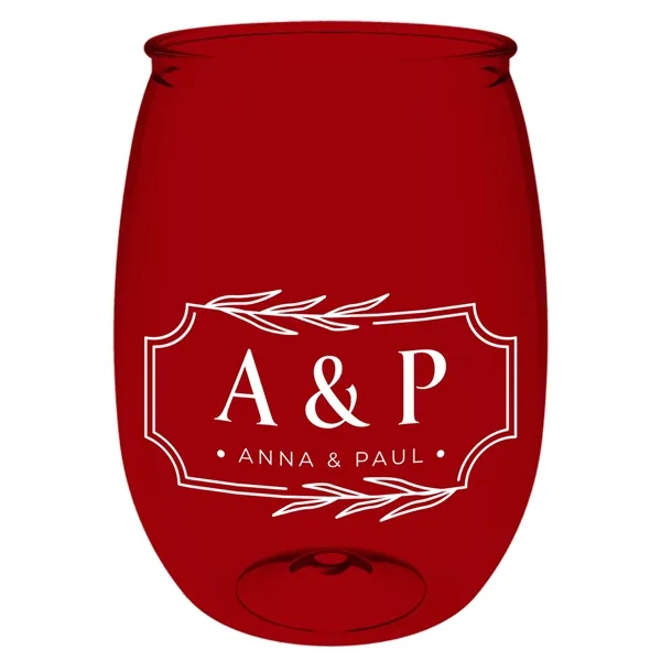 16 oz. Clear Pete Wine Glass Shaped Tumbler.... from ASI 40480 Koozie Group