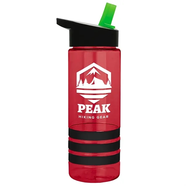 Garyline® Sergeant Stripe Tritan® Bottle with Flip-Straw ...... from ASI 40480 Koozie Group