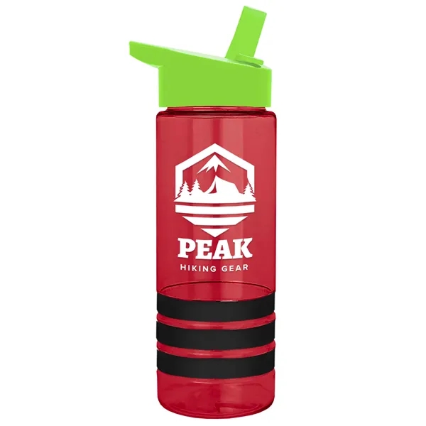 Garyline® Sergeant Stripe Tritan® Bottle with Flip-Straw ...... from ASI 40480 Koozie Group