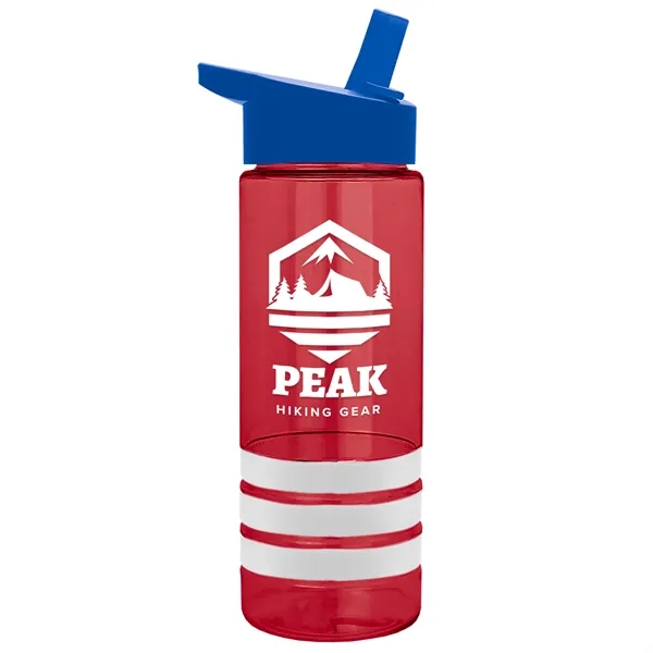 Garyline® Sergeant Stripe Tritan® Bottle with Flip-Straw ...... from ASI 40480 Koozie Group