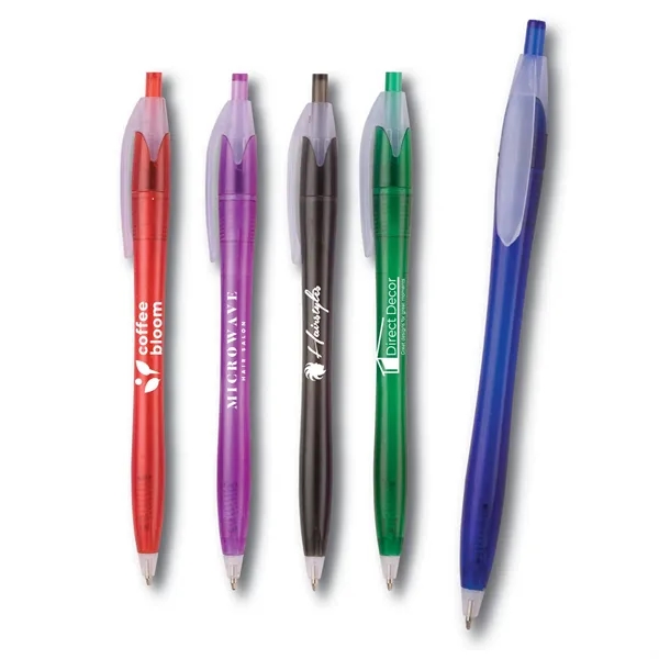 This conveniently designed pen has vibrant translucent colors and clear clip.... from ASI 83770 Royal Industries / The Royal Line