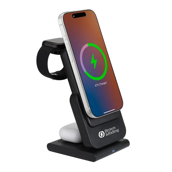 3-in-1 MagSafe Wireless Charger w/ Detachable 10,000 mAh Power Bank... from ASI 46755 Cosmo Promos