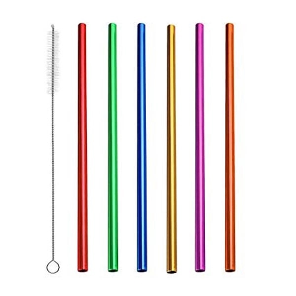 8.66" x 0.25" anodized aluminum reusable straight drinking straws. Assembled in... from ASI 30250 AZX Sport USA