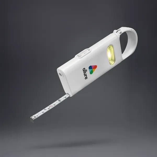 Carabiner COB Flashlight w/ Measuring Tape... from ASI 46755 Cosmo Promos