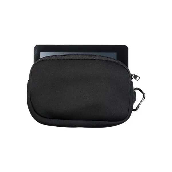 Neoprene accessory pouch with zippered closure and carabiner.... from ASI 79530 Prime Line
