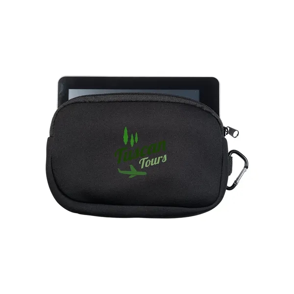 Neoprene accessory pouch with zippered closure and carabiner.... from ASI 79530 Prime Line