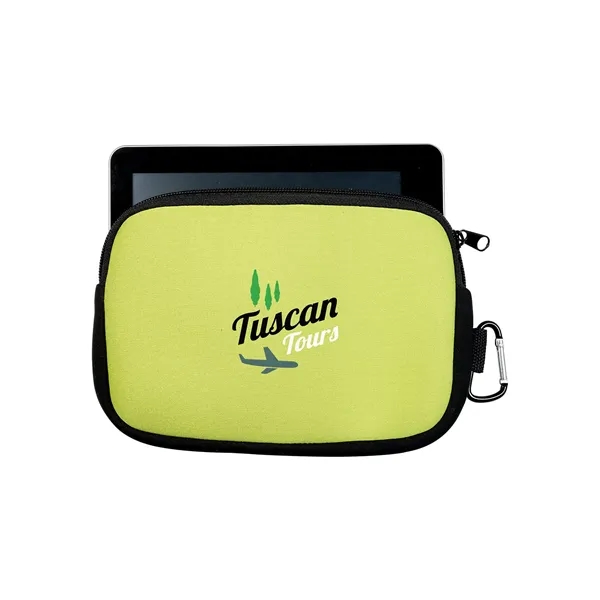 Neoprene accessory pouch with zippered closure and carabiner.... from ASI 79530 Prime Line