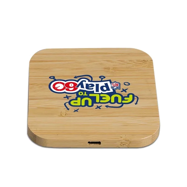 15W Bamboo Eco-Friendly Wireless Charger provides four charging modes (15W /... from ASI 90154 Sunjoy Group Inc