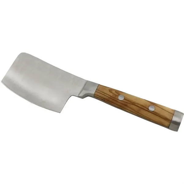 Cleaver style cheese knife with forged olivewood handle and full-tang forged... from ASI 55450 Franmara Inc