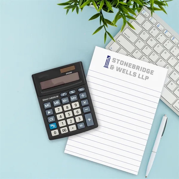 5x7 custom printed notepad with 25 or 50 white sheets and... from ASI 91240 3M/Promotional Markets Dept / The 3M Line