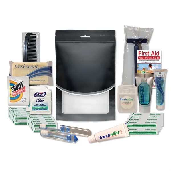 A convenient travel-size kit featuring hygiene essentials and basic first-aid supplies.... from ASI 84514 Safety Made