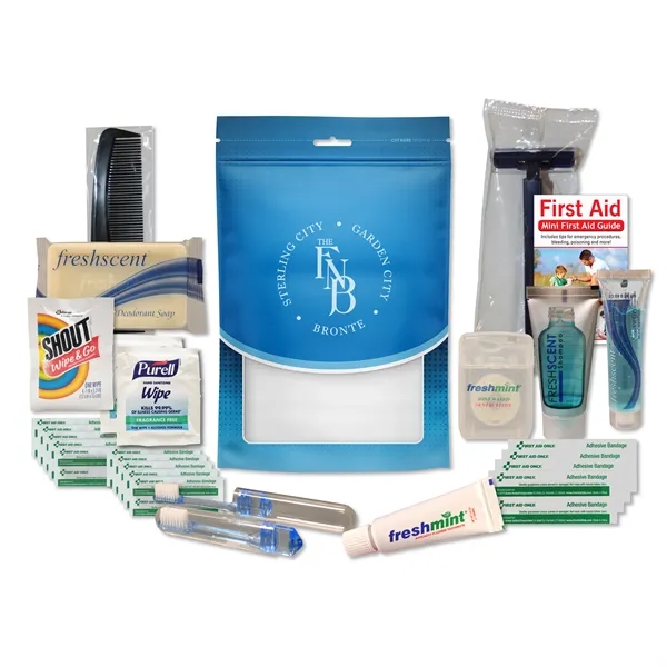 A convenient travel-size kit featuring hygiene essentials and basic first-aid supplies.... from ASI 84514 Safety Made