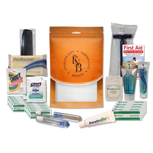 A convenient travel-size kit featuring hygiene essentials and basic first-aid supplies.... from ASI 84514 Safety Made