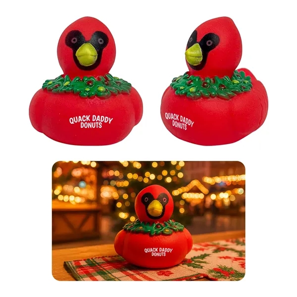 Squeezable, cardinal ducks float in water (not upright) and are recommended... from ASI 52710 Lincoln Line