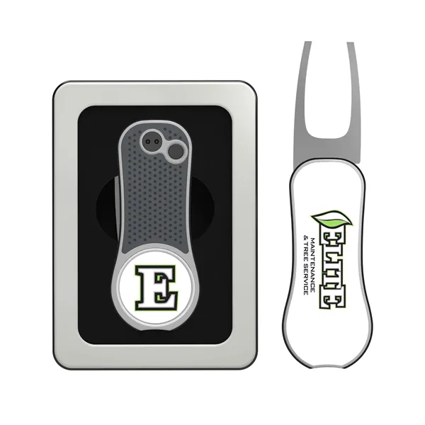 Pitchfix XL Golf Divot Repair tool with removable ball marker, packaged... from ASI 52263 EMT