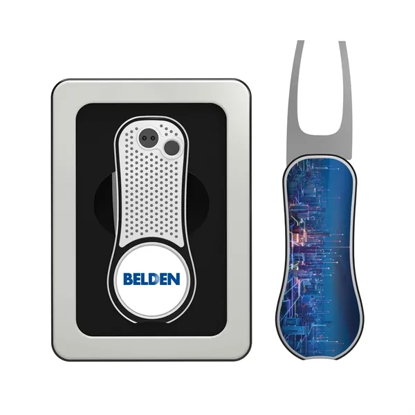 Pitchfix XL Golf Divot Repair tool with removable ball marker, packaged... from ASI 52263 EMT