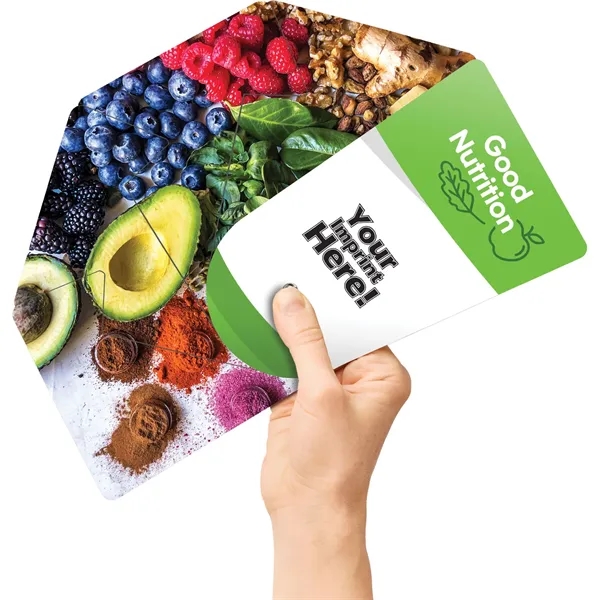 This folding fan offers tips on creating a healthy, balanced diet,... from ASI 54100 Fields Manufacturing Inc / Fields