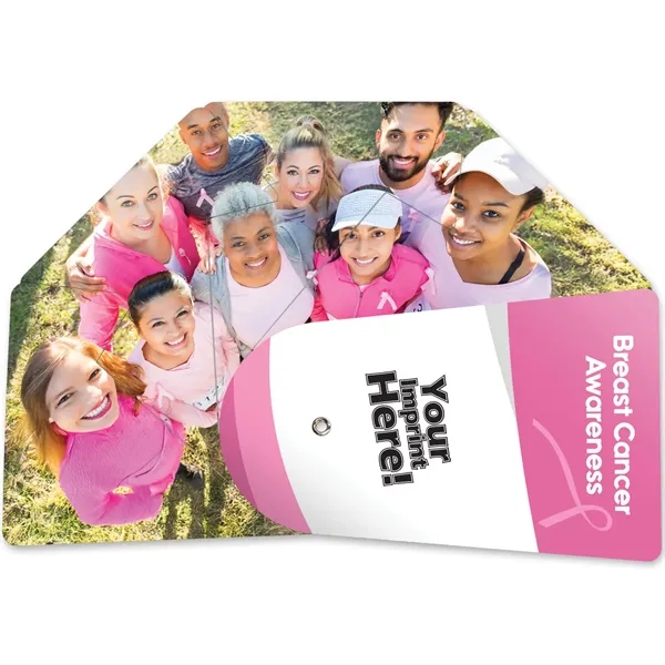 This folding fan highlights breast cancer risk factors, exam types, self-exams,... from ASI 54100 Fields Manufacturing Inc