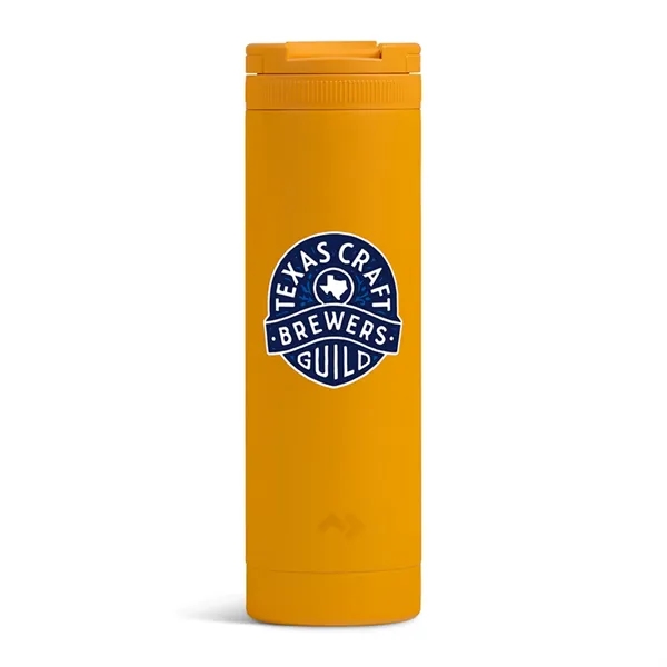 A recycled stainless steel, vacuum-insulated tumbler with a magnetic flip lid... from ASI 56070 Gemline / Gemline®