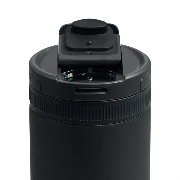 A recycled stainless steel, vacuum-insulated tumbler with a magnetic flip lid... from ASI 56070 Gemline / Gemline®