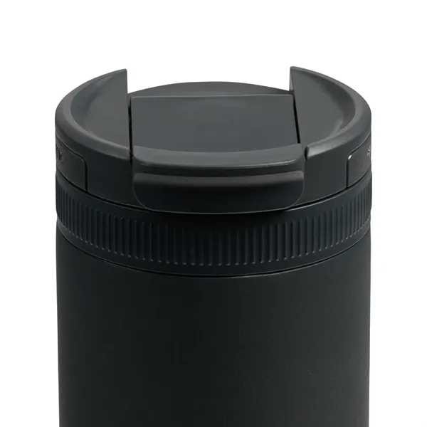 A recycled stainless steel, vacuum-insulated tumbler with a magnetic flip lid... from ASI 56070 Gemline / Gemline®