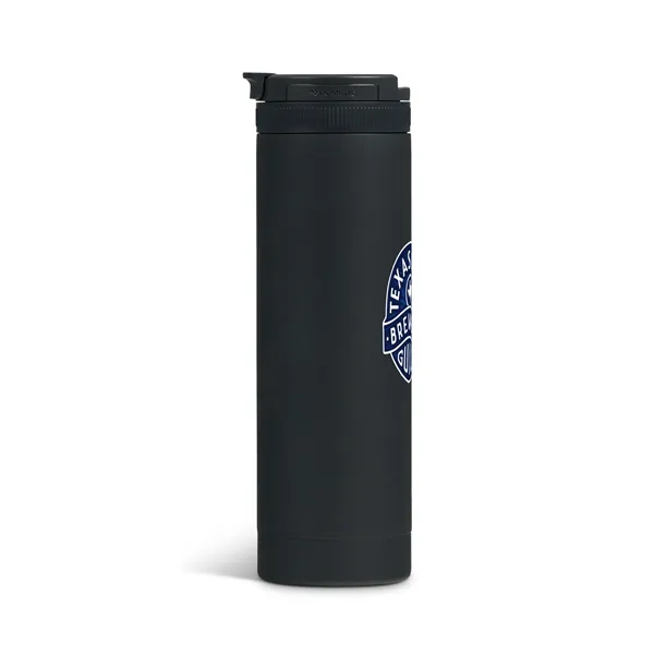 A recycled stainless steel, vacuum-insulated tumbler with a magnetic flip lid... from ASI 56070 Gemline / Gemline®