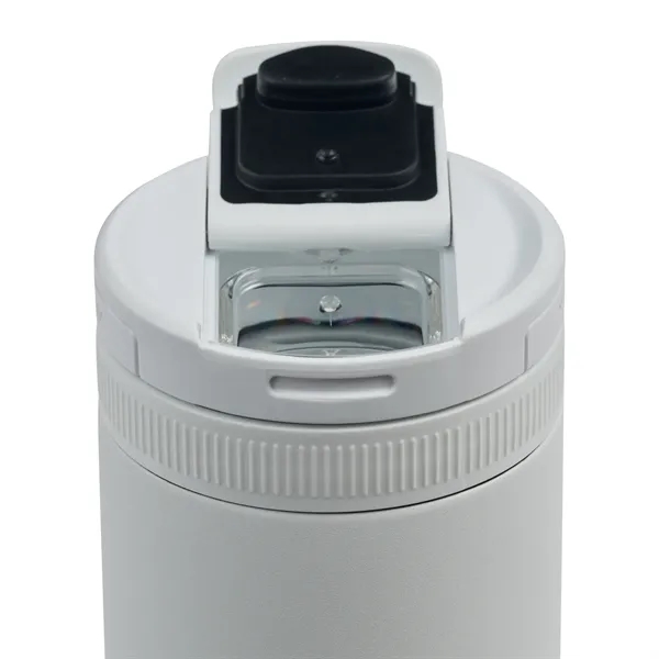 A recycled stainless steel, vacuum-insulated tumbler with a magnetic flip lid... from ASI 56070 Gemline / Gemline®