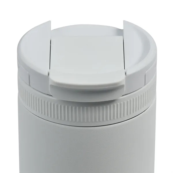 A recycled stainless steel, vacuum-insulated tumbler with a magnetic flip lid... from ASI 56070 Gemline / Gemline®