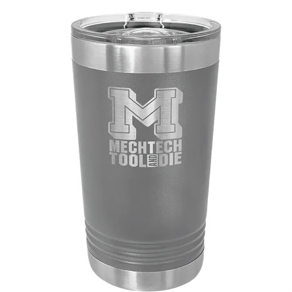 Polar Camel stainless steel 16-ounce insulated tumbler with sliding lid.... from ASI 74601 Calico