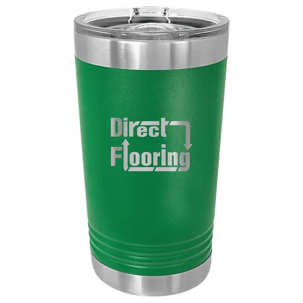 Polar Camel stainless steel 16-ounce insulated tumbler with sliding lid.... from ASI 74601 Calico