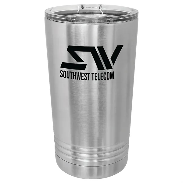 Polar Camel stainless steel 16-ounce insulated tumbler with sliding lid.... from ASI 74601 Calico