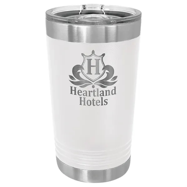Polar Camel stainless steel 16-ounce insulated tumbler with sliding lid.... from ASI 74601 Calico
