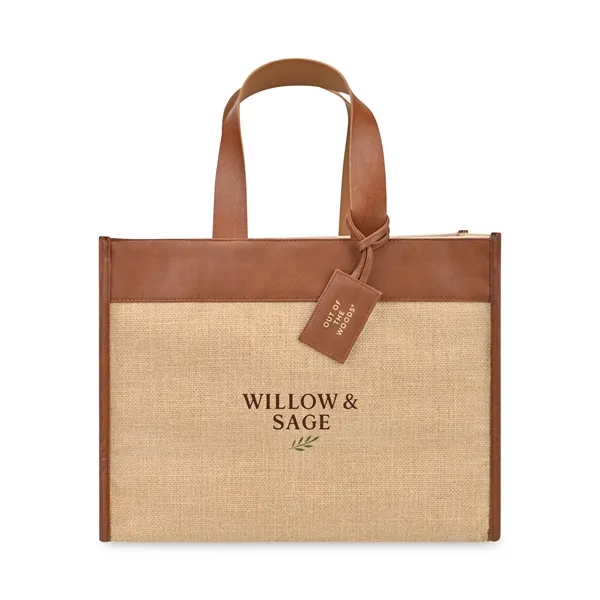 The Jute Trim Box Tote is a lightweight and versatile carryall... from ASI 56070 Gemline / Gemline®