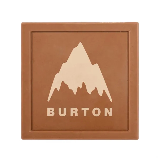 Square Etched Milk Chocolate Bar- Window Box... from ASI 44900 NC Custom (CI/Lanco) / Chocolate Inn