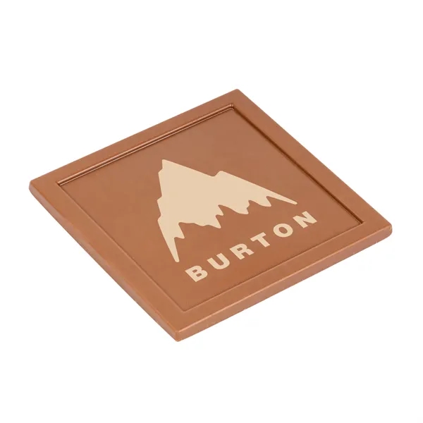 Square Etched Milk Chocolate Bar- Window Box... from ASI 44900 NC Custom (CI/Lanco) / Chocolate Inn