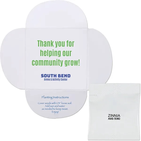 Full color Say It With Seeds "Pop Open" envelope with flower... from ASI 54100 Fields Manufacturing Inc / Sprout Tyme Line by American Greenwood