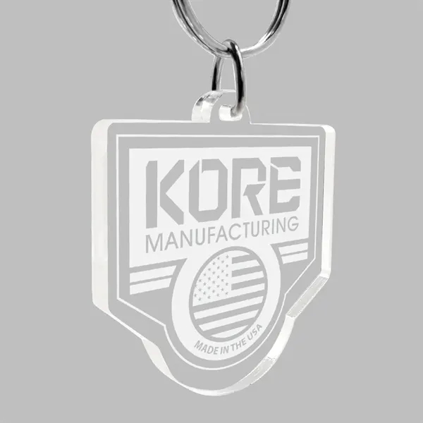 1/4" Custom Laser Etched Keychain... from ASI 72521 Morris Magnets / Laser Cuts