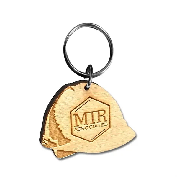 Birch wood keychain featuring laser etching and a 1" split ring.... from ASI 72521 Morris Magnets / Laser Cuts