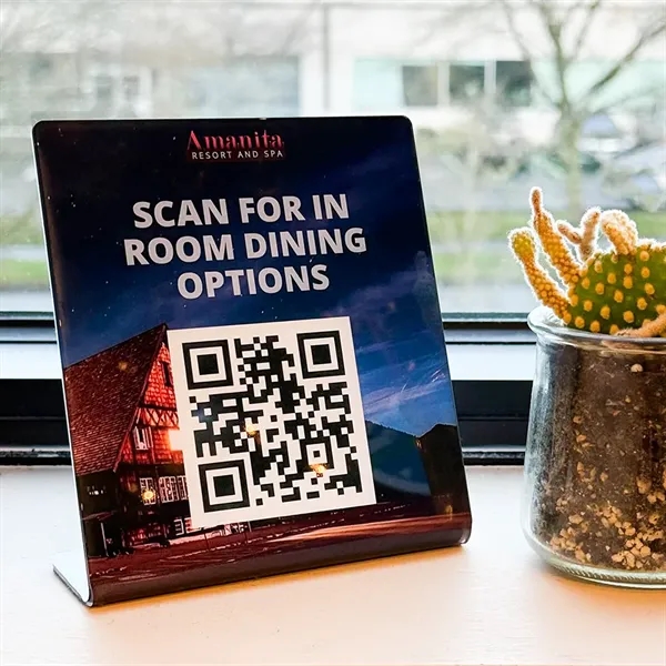 Point of sale sign, created on a 1/8" acrylic with full... from ASI 72521 Morris Magnets / Laser Cuts