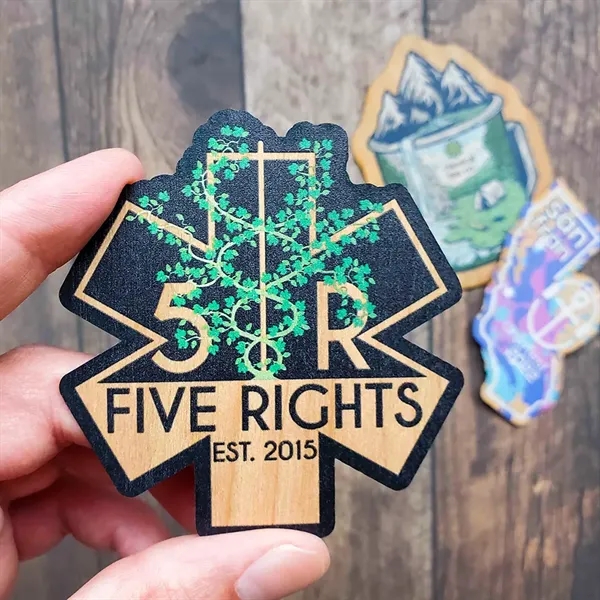 25mil cherrywood stickers.... from ASI 72521 Morris Magnets / Laser Etch Line