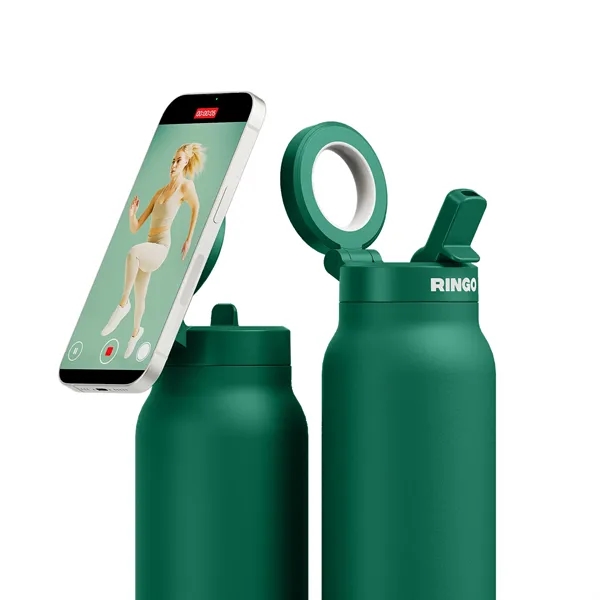 RINGO is the magnetic tripod water bottle with a flip-up straw... from ASI 56070 Gemline / Gemline®