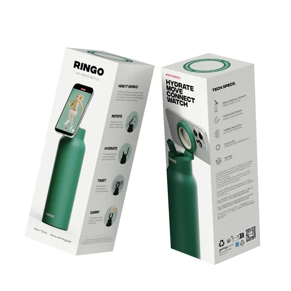 RINGO is the magnetic tripod water bottle with a flip-up straw... from ASI 56070 Gemline / Gemline®