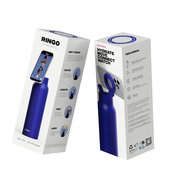 RINGO is the magnetic tripod water bottle with a flip-up straw... from ASI 56070 Gemline / Gemline®
