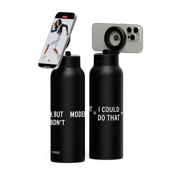 RINGO is the magnetic tripod water bottle with a flip-up straw... from ASI 56070 Gemline / Gemline®