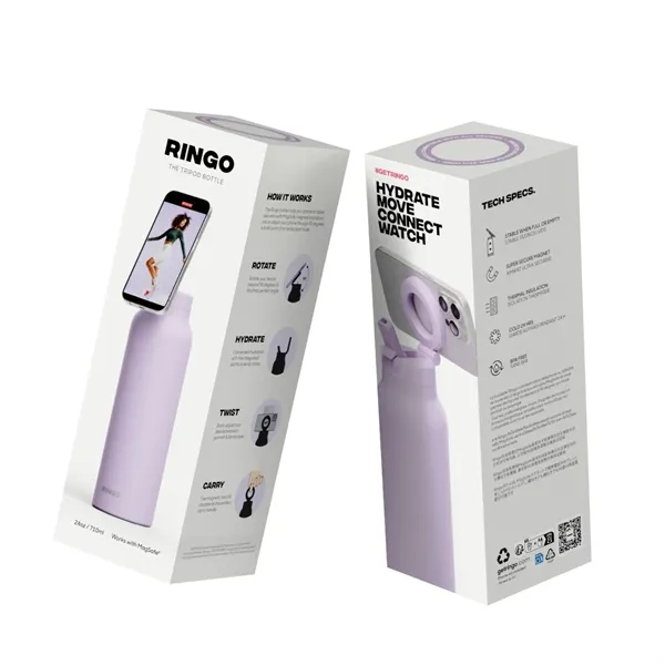 RINGO is the magnetic tripod water bottle with a flip-up straw... from ASI 56070 Gemline / Gemline®