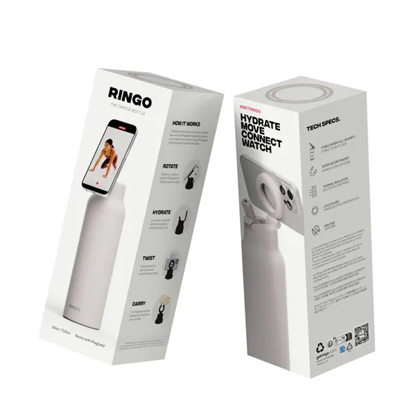 RINGO is the magnetic tripod water bottle with a flip-up straw... from ASI 56070 Gemline / Gemline®