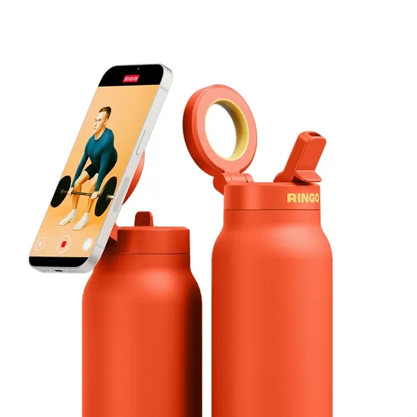 RINGO is the magnetic tripod water bottle with a flip-up straw... from ASI 56070 Gemline / Gemline®