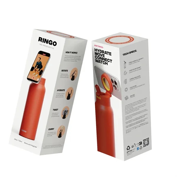 RINGO is the magnetic tripod water bottle with a flip-up straw... from ASI 56070 Gemline / Gemline®