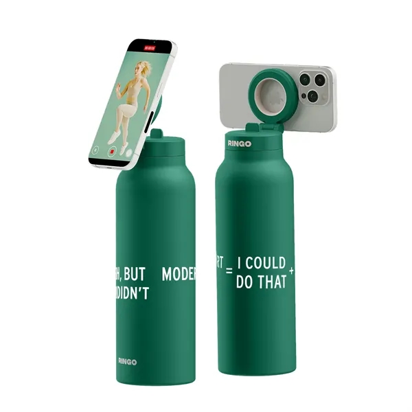 RINGO is the magnetic tripod water bottle with a flip-up straw... from ASI 56070 Gemline / Gemline®